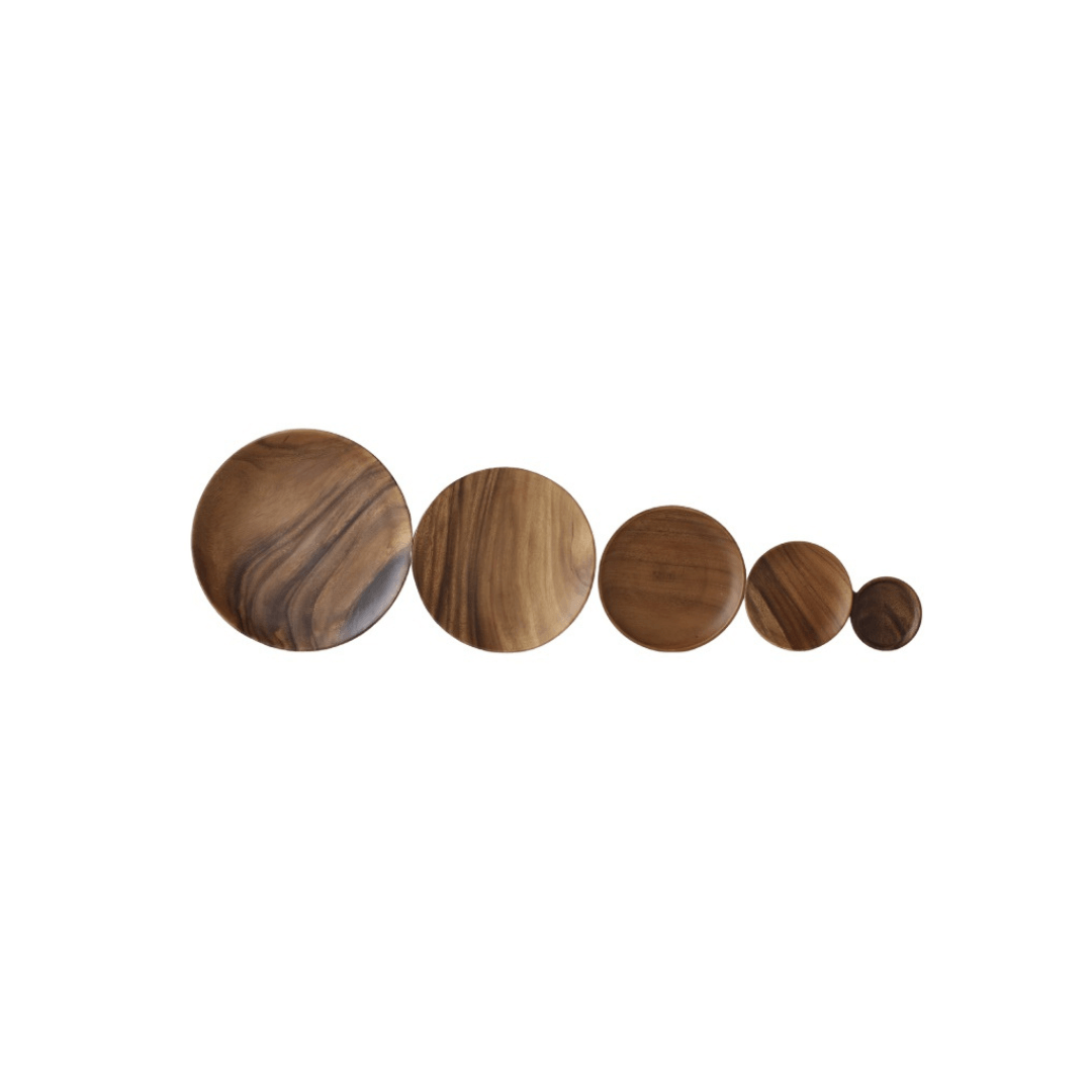 Acacia Round Plates