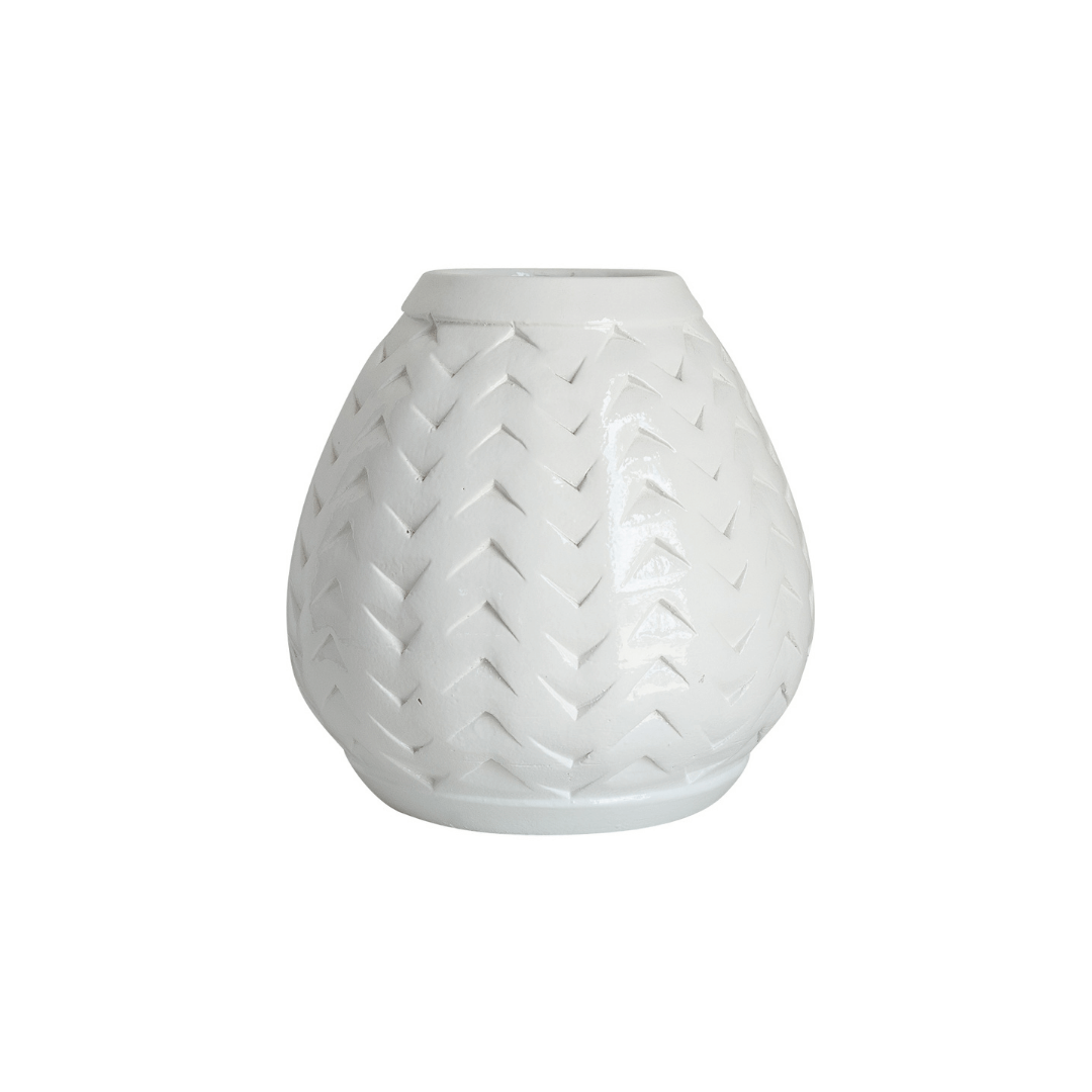 Vito Short Terracotta Vase