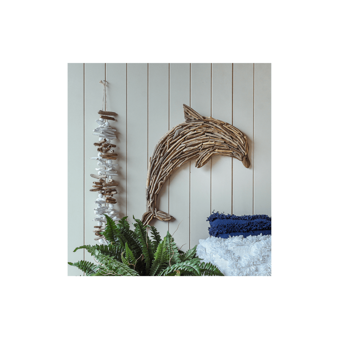 Driftwood Dolphin Wall Art