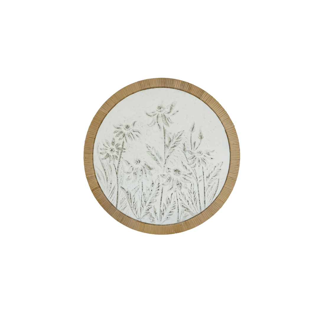 Wildflowers Round Wall Art – V2
