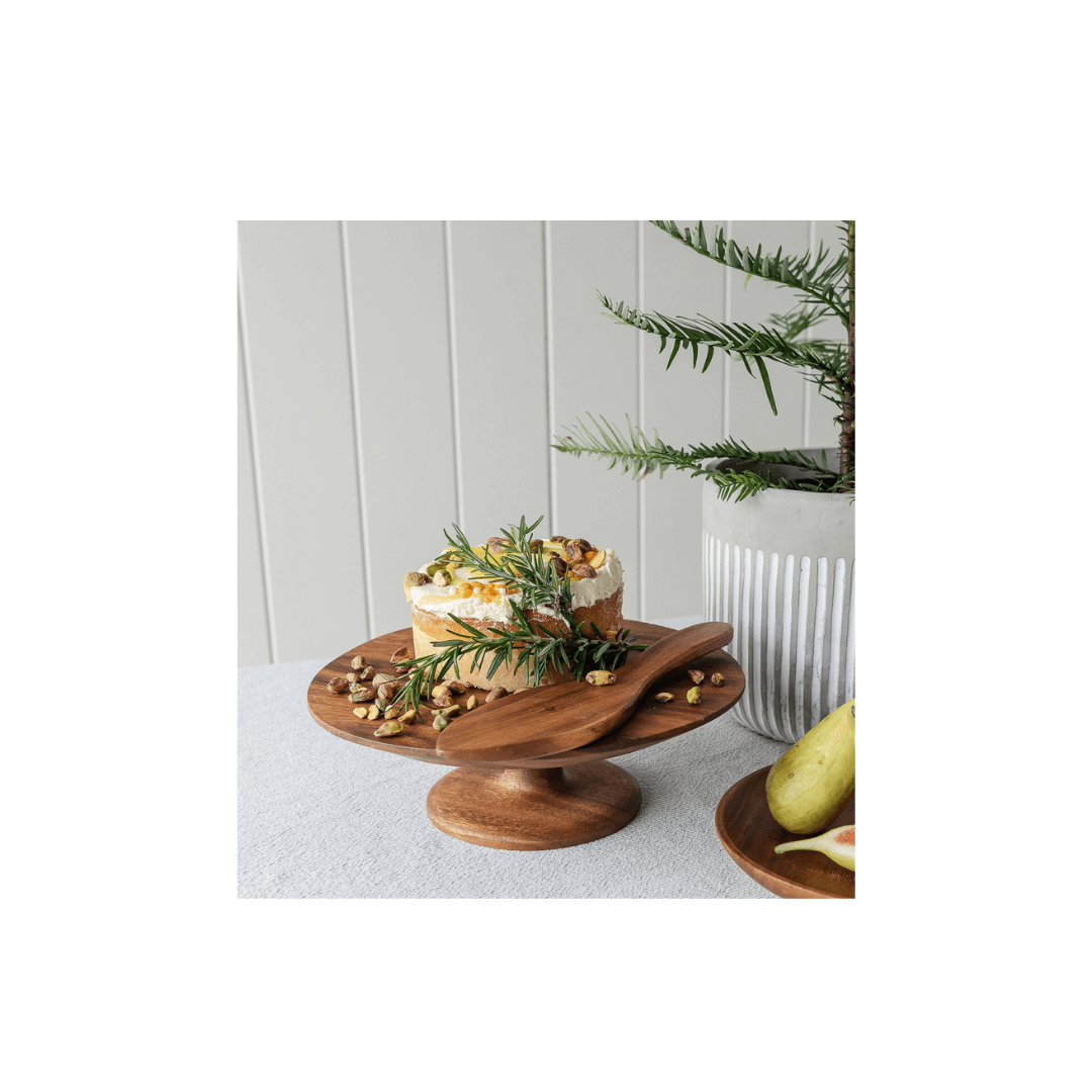 Acacia Round Cake Plate