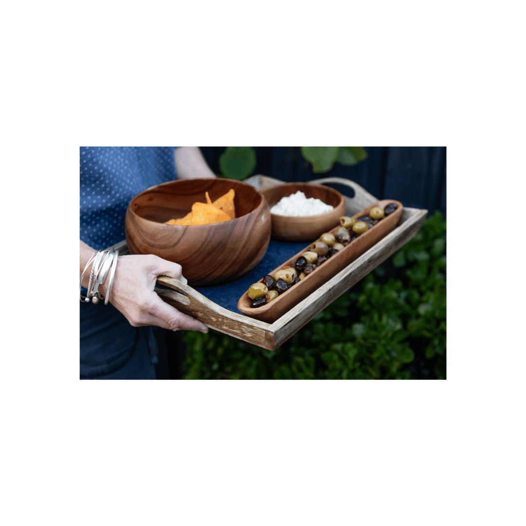 Acacia Olive Tray
