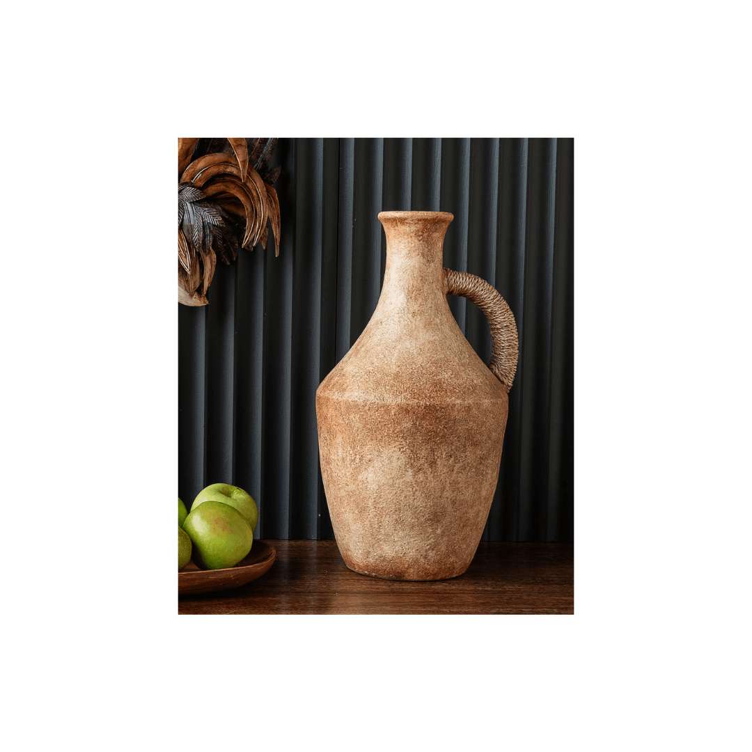 Jiya Tall Terracotta Jug Vase