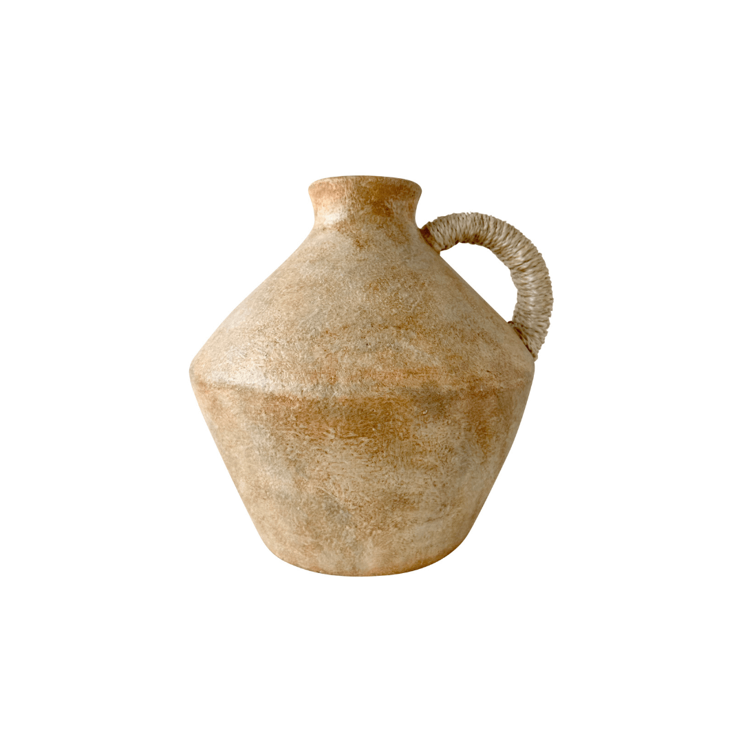 Jiya Short Terracotta Jug Vase