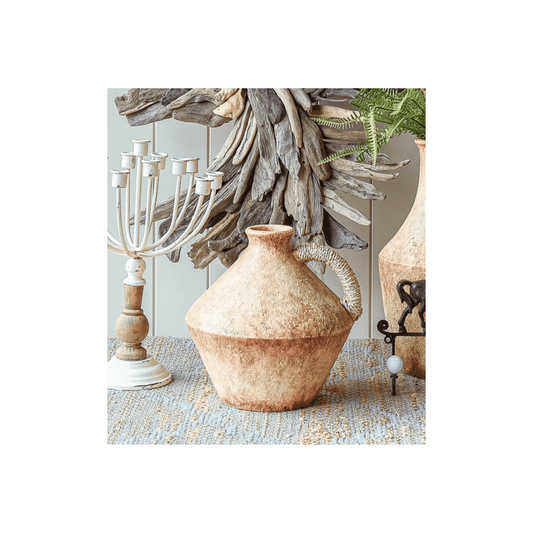 Jiya Short Terracotta Jug Vase