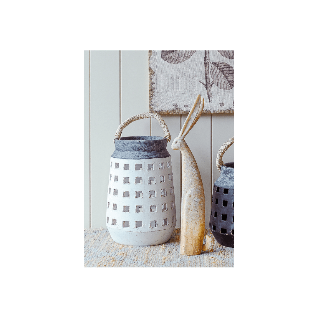 Kodra Tall Terracotta Lantern