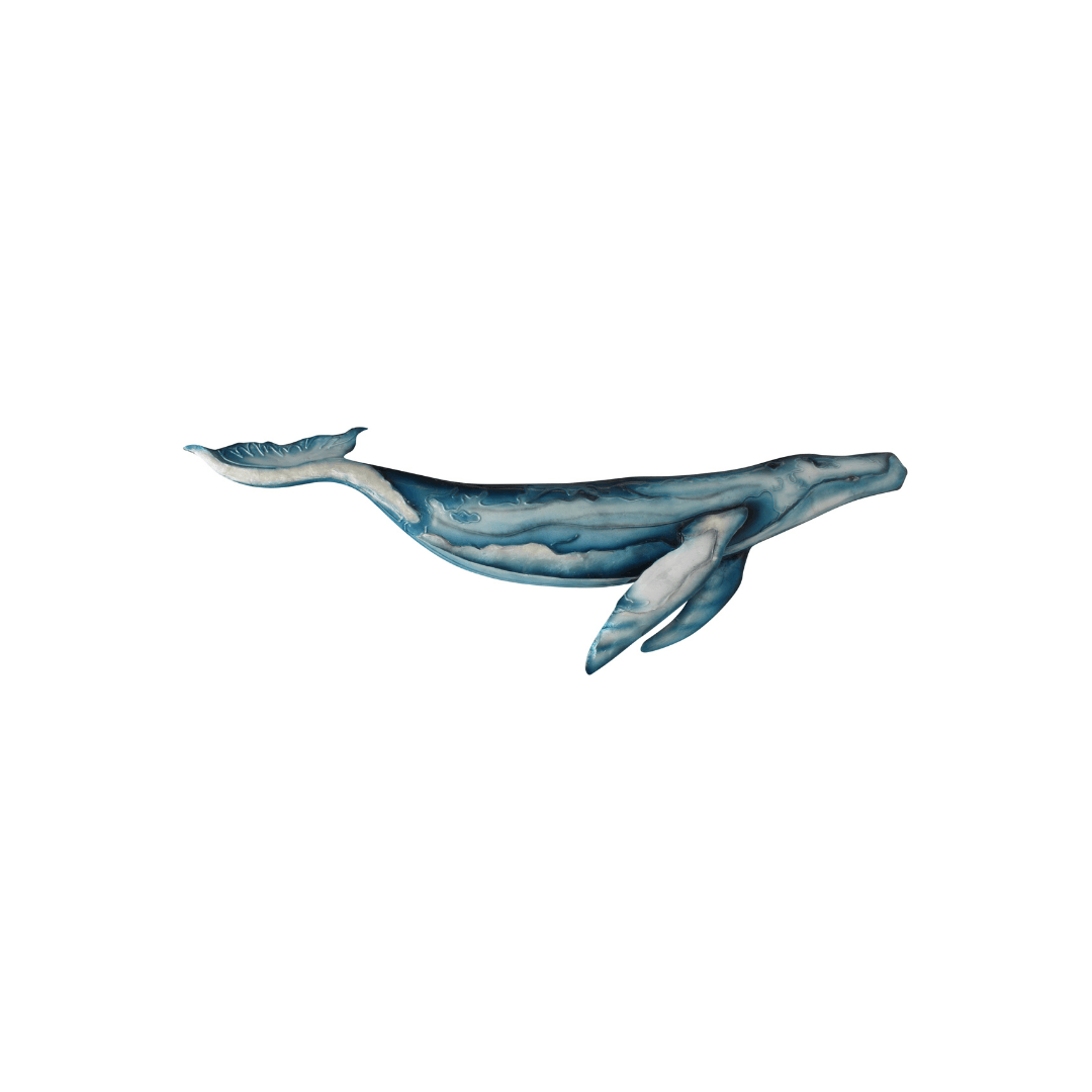 Capiz Blue Whale Wall Art