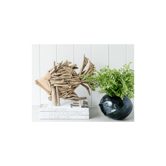 Driftwood Curly Tail Fish Table Decor