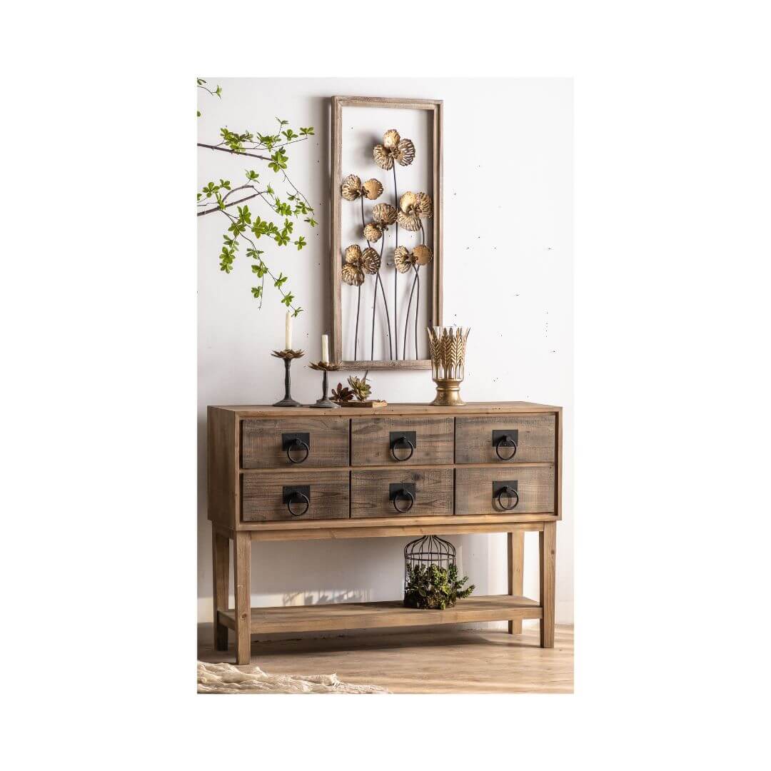 Dune 6 Drawer Sideboard