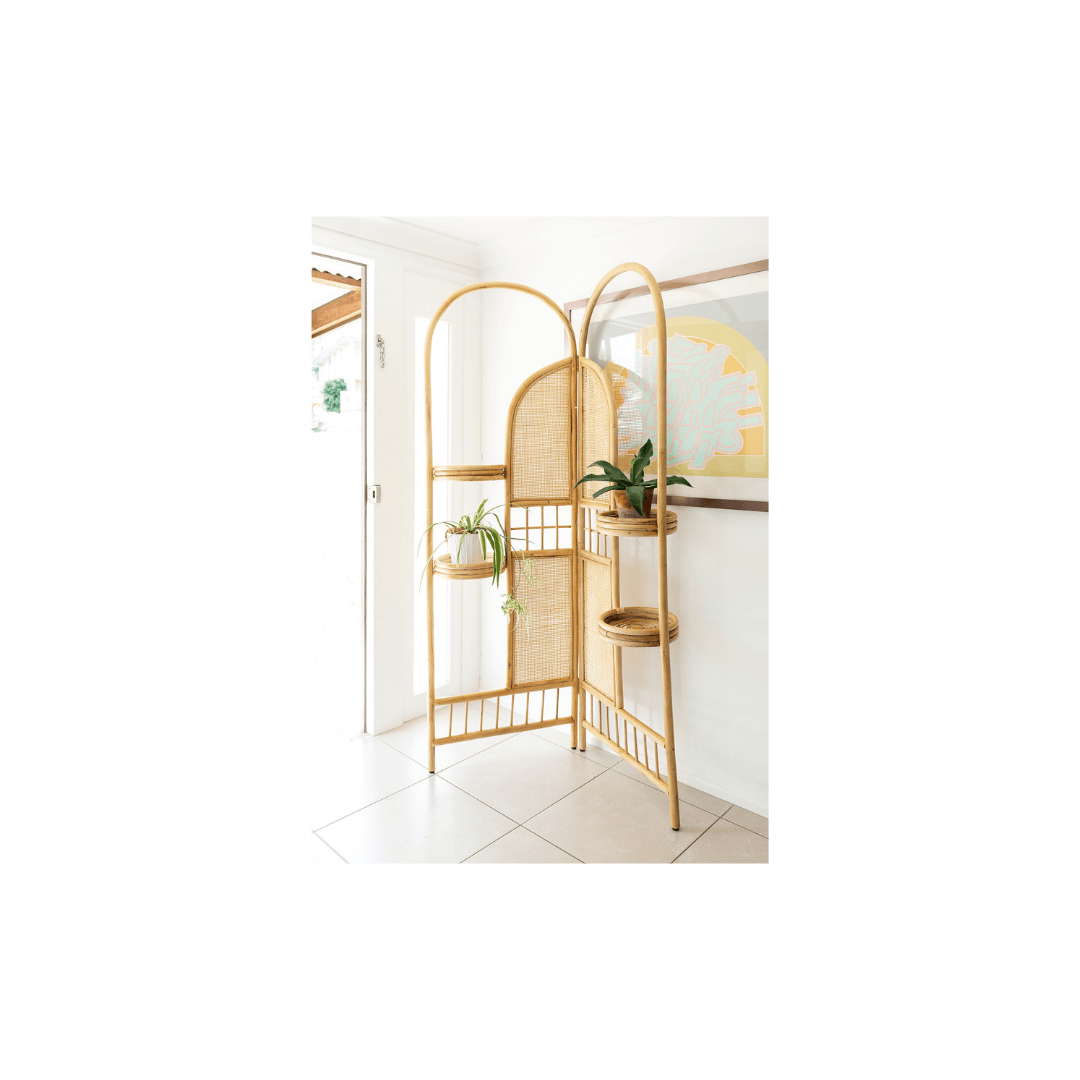 Ross Tall Rattan Planter Screen