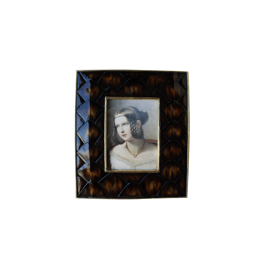Toni Faux Turtle Shell Picture Frame