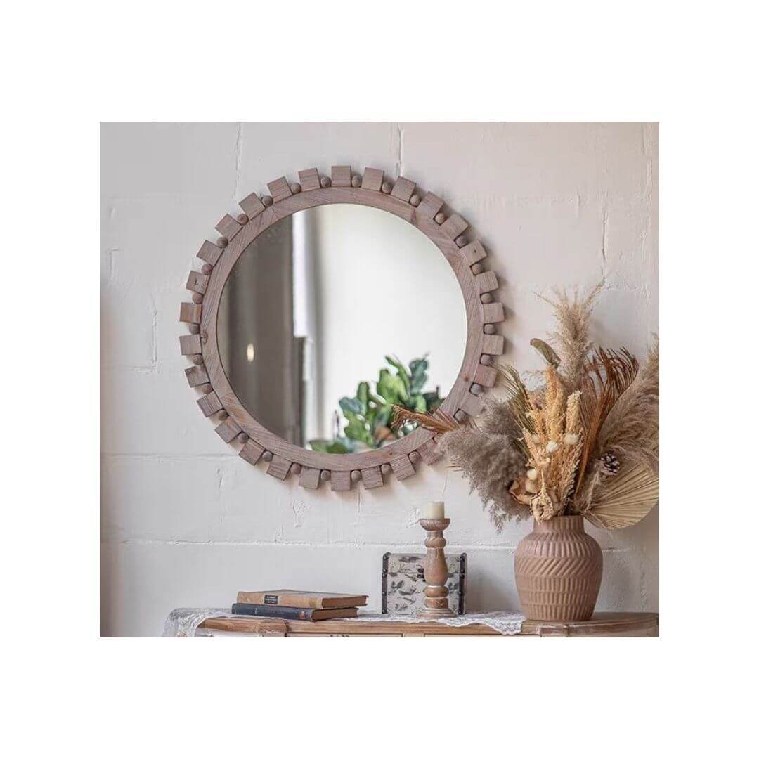 Cogla Wooden Wall Mirror
