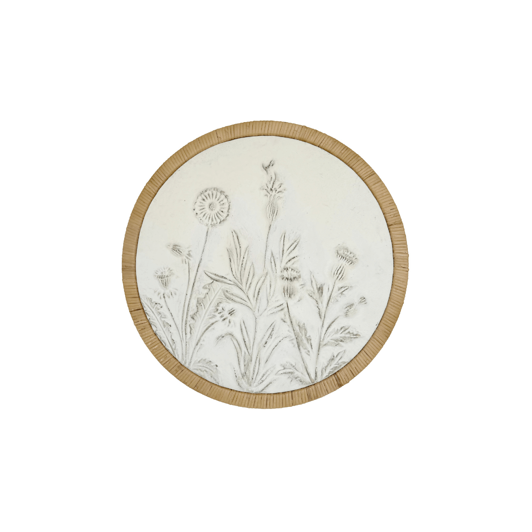 Wildflowers Round Wall Art – V1