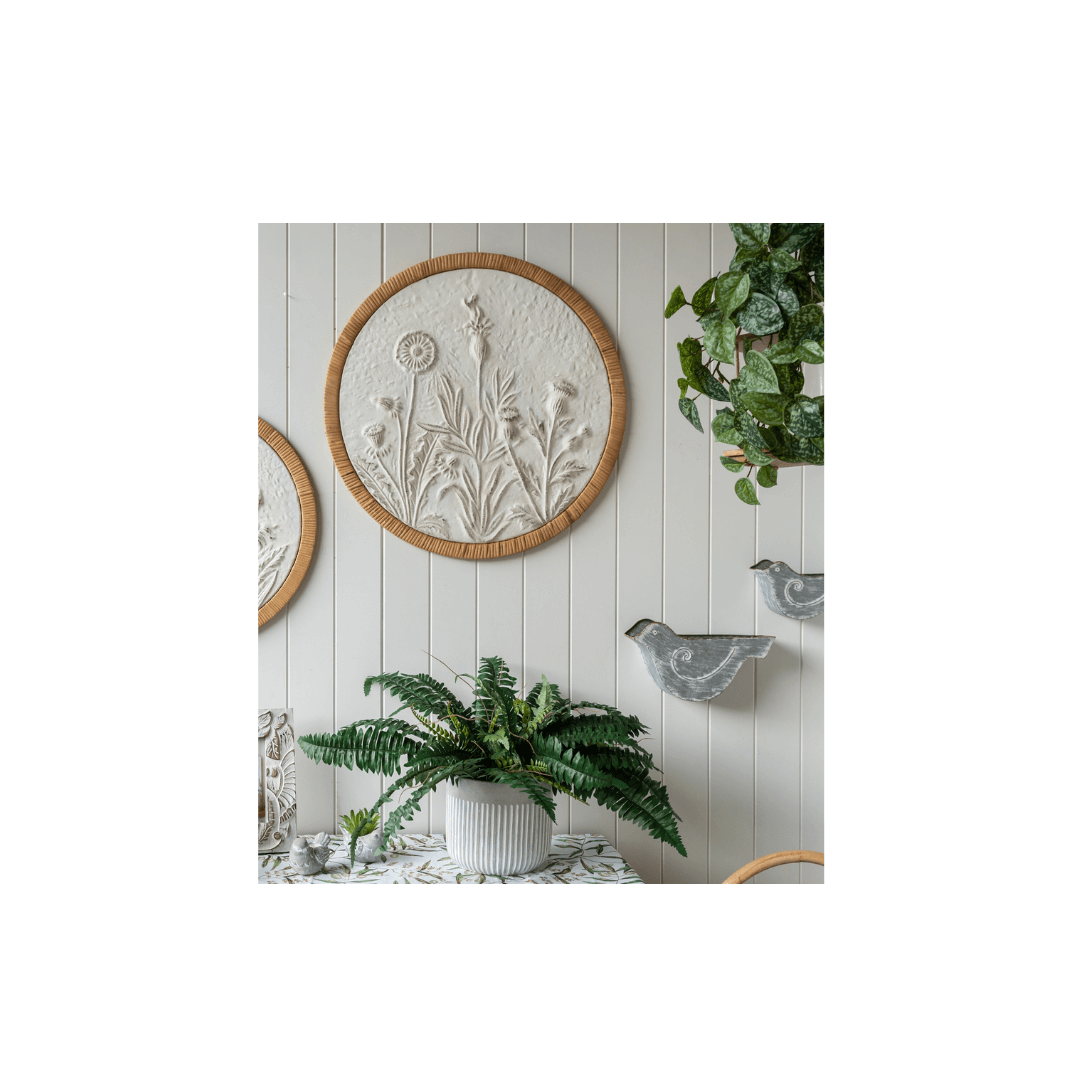 Wildflowers Round Wall Art – V1